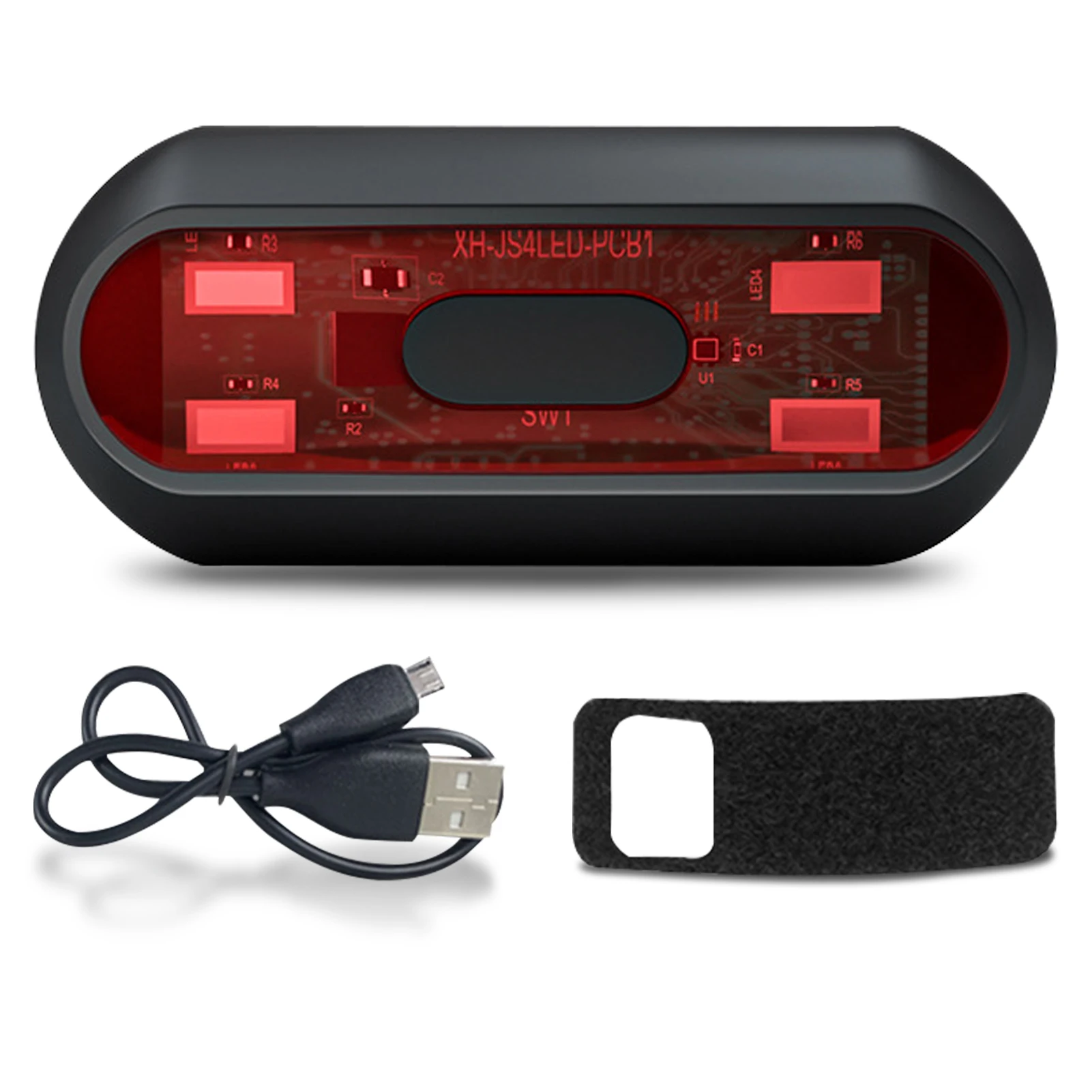 

Motorcycle Helmet Taillight USB Rechargeable Cycling Bicycle Helmets Rear Lamp With 3 Mode Waterproof Warning Flashing Light