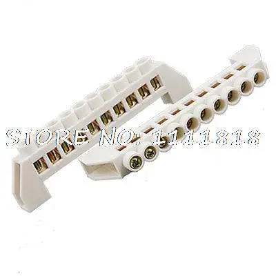 

30A 1 Way 10Position Terminal Block Wire Connector 2Pcs