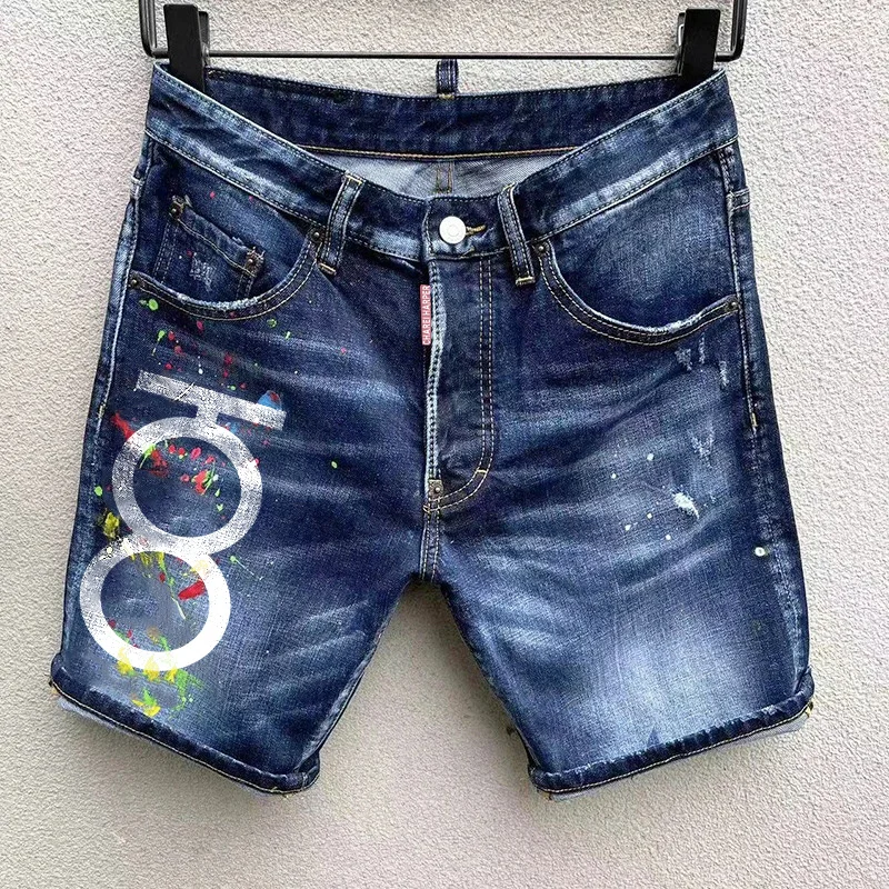 100-канальные Hochjektper dsq Мужские джинсы Элитный бренд Синие Высококачественные