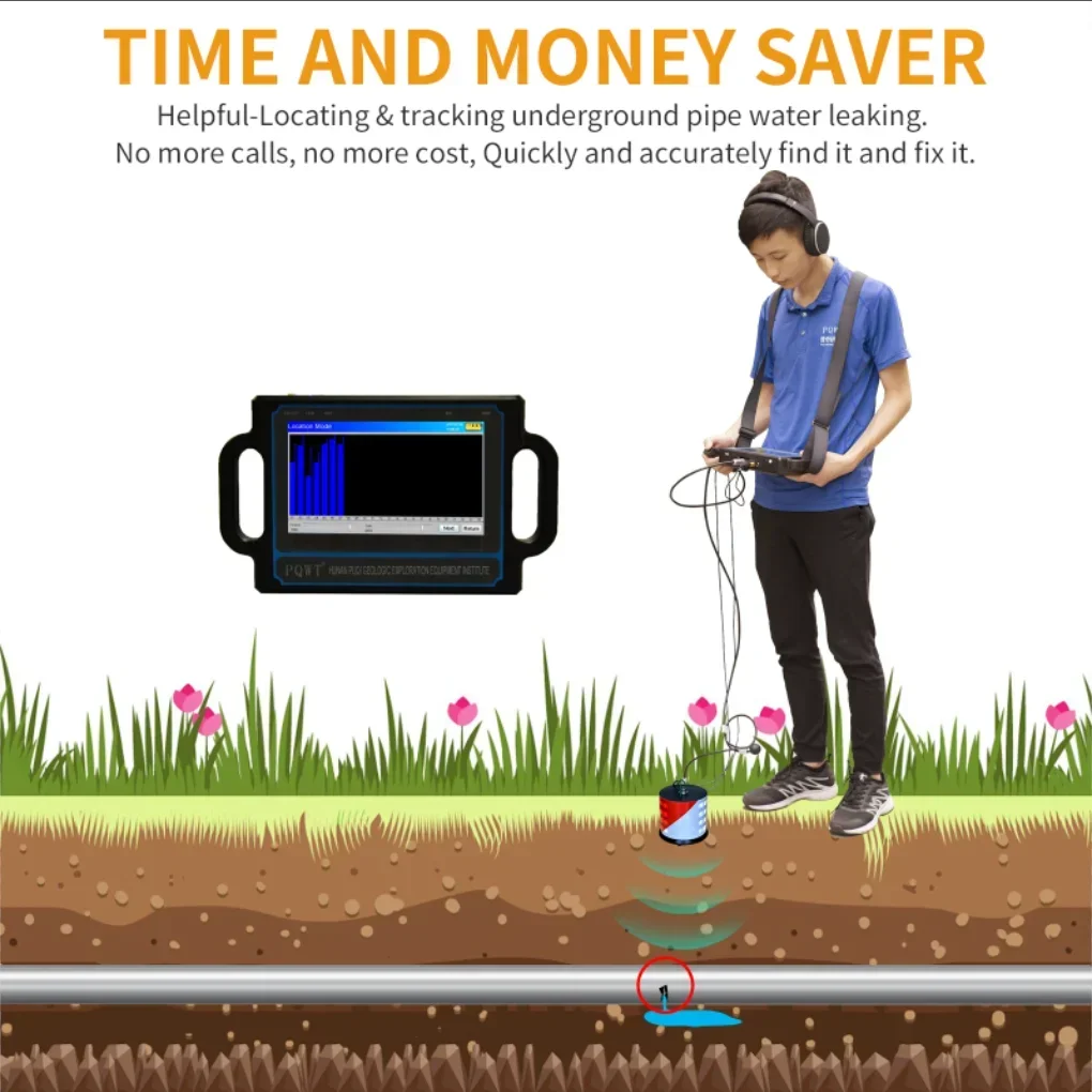 Устройство для обнаружения утечки воды на глубине 5 м