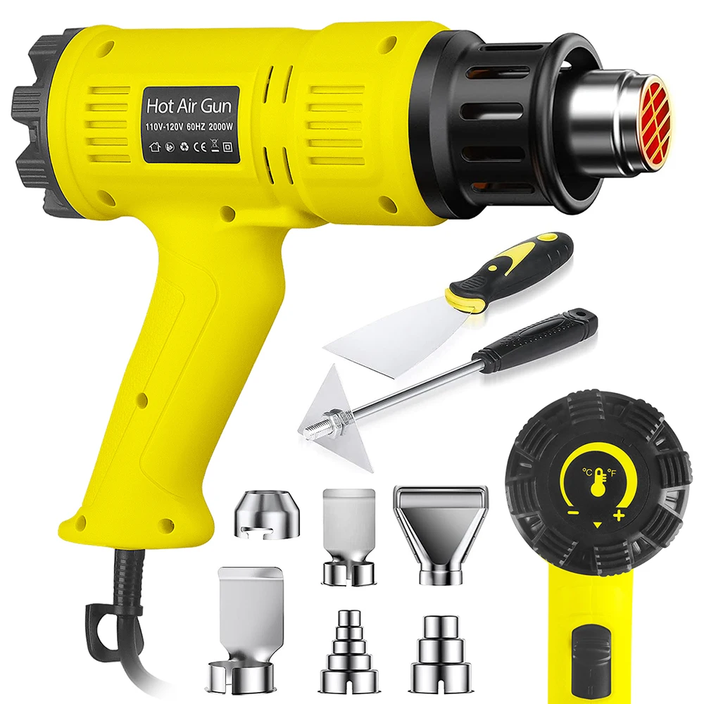 Тепловая пушка с горячим воздухом, электрическая мощность, Нагнетатель температуры, мини-набор инструментов для «сделай сам», термоусадочная трубка, паяльная оболочка
