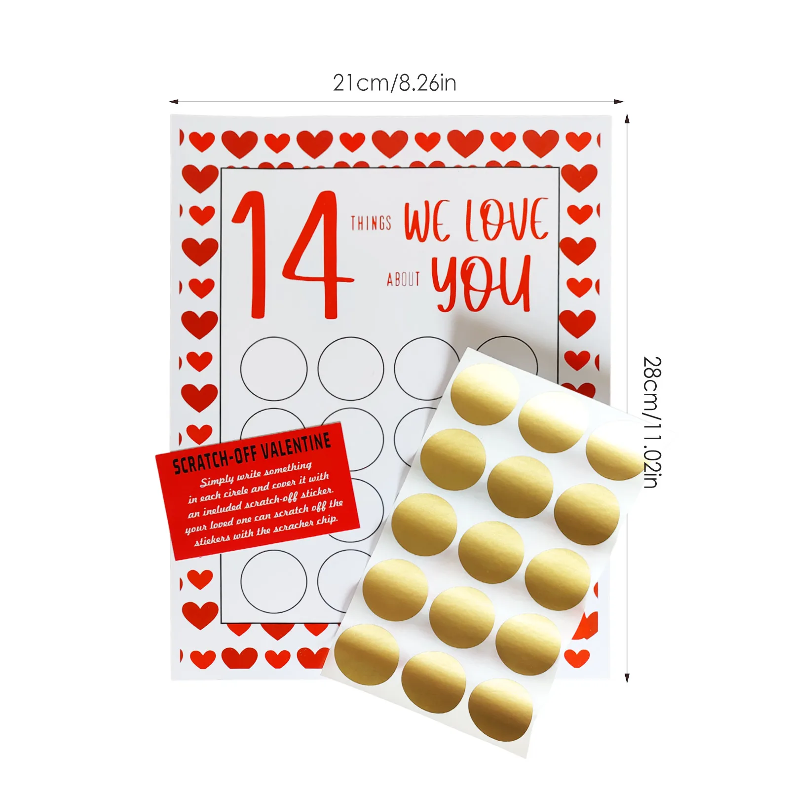 Поздравительная открытка на день Св. Валентина 14 вещей которые я люблю о вас