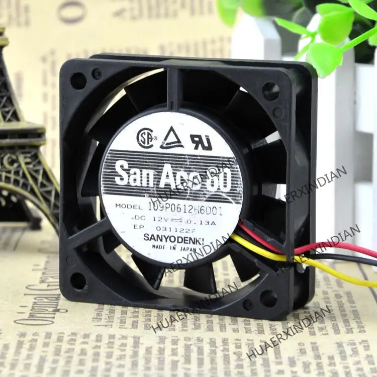 Новый комплект для сборки охлаждающего вентилятора 6020 12 В 0,13a 109P0612H6D01