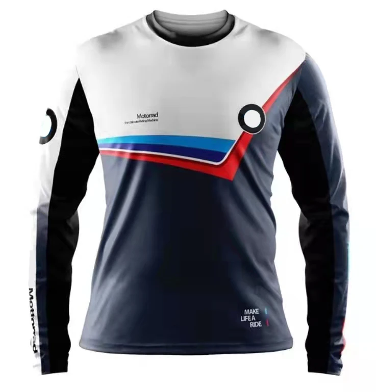 

For BMW GS Motorrad MAKE LIFEA RIDE Motorcycle ADVENTURE Men's Motorbike Quick-dry T-Shirts Moto Motorsport Team Racing Jerseys