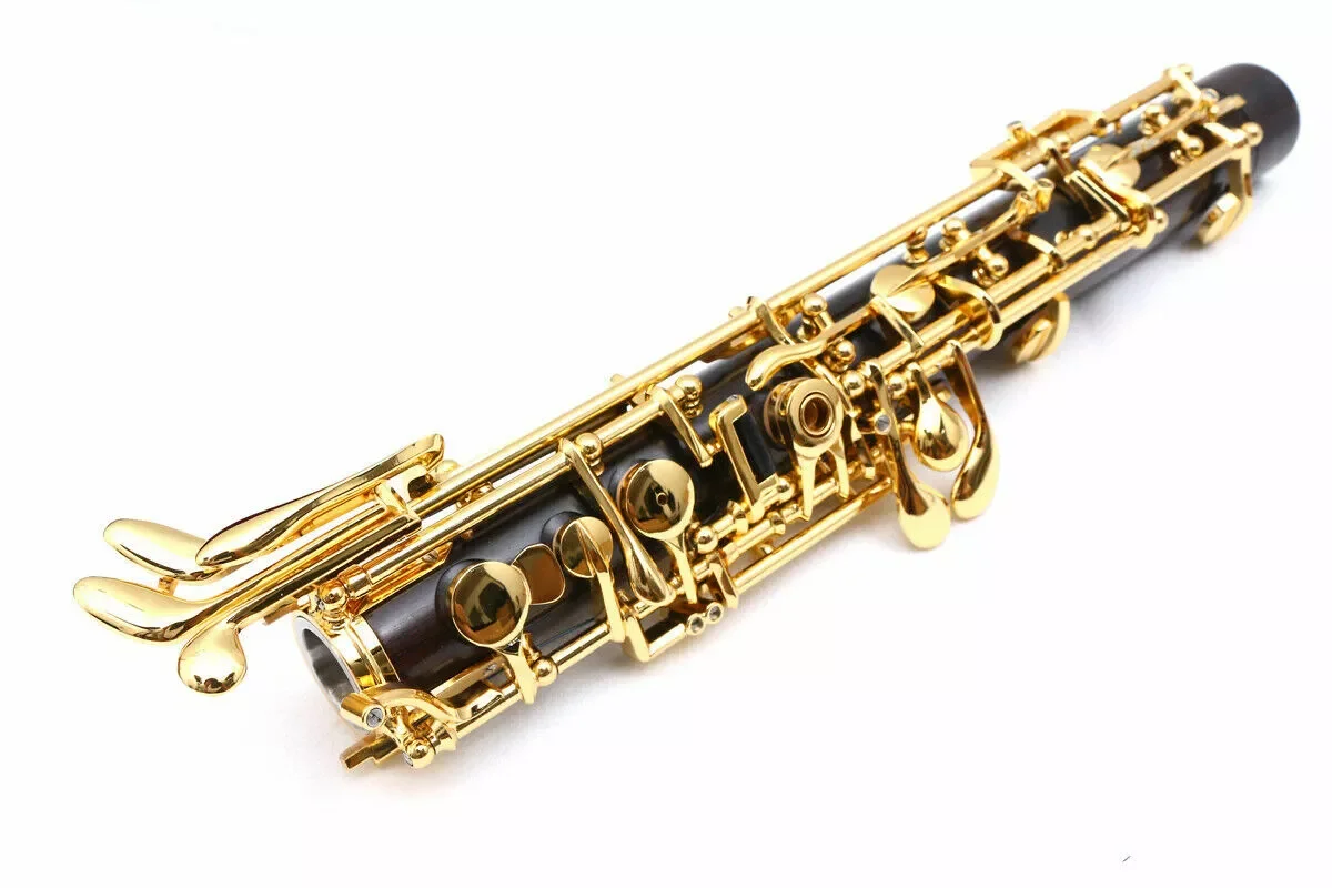 Новый гобой C Key из черного дерева с раскладывающимся резонатором F и позолоченным