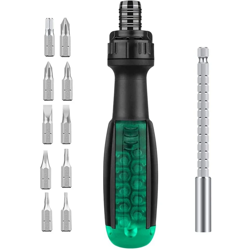 

Ratchet Screwdriver Set, 11 In 1 Chrome Vanadium Alloy Steel Screwdriver Set, Multifunctional Screwdriver Set