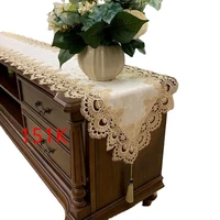 new european dining table lace embroidered tea table flag cloth tv cabinet cloth dust cover desk bed runner home textile decor