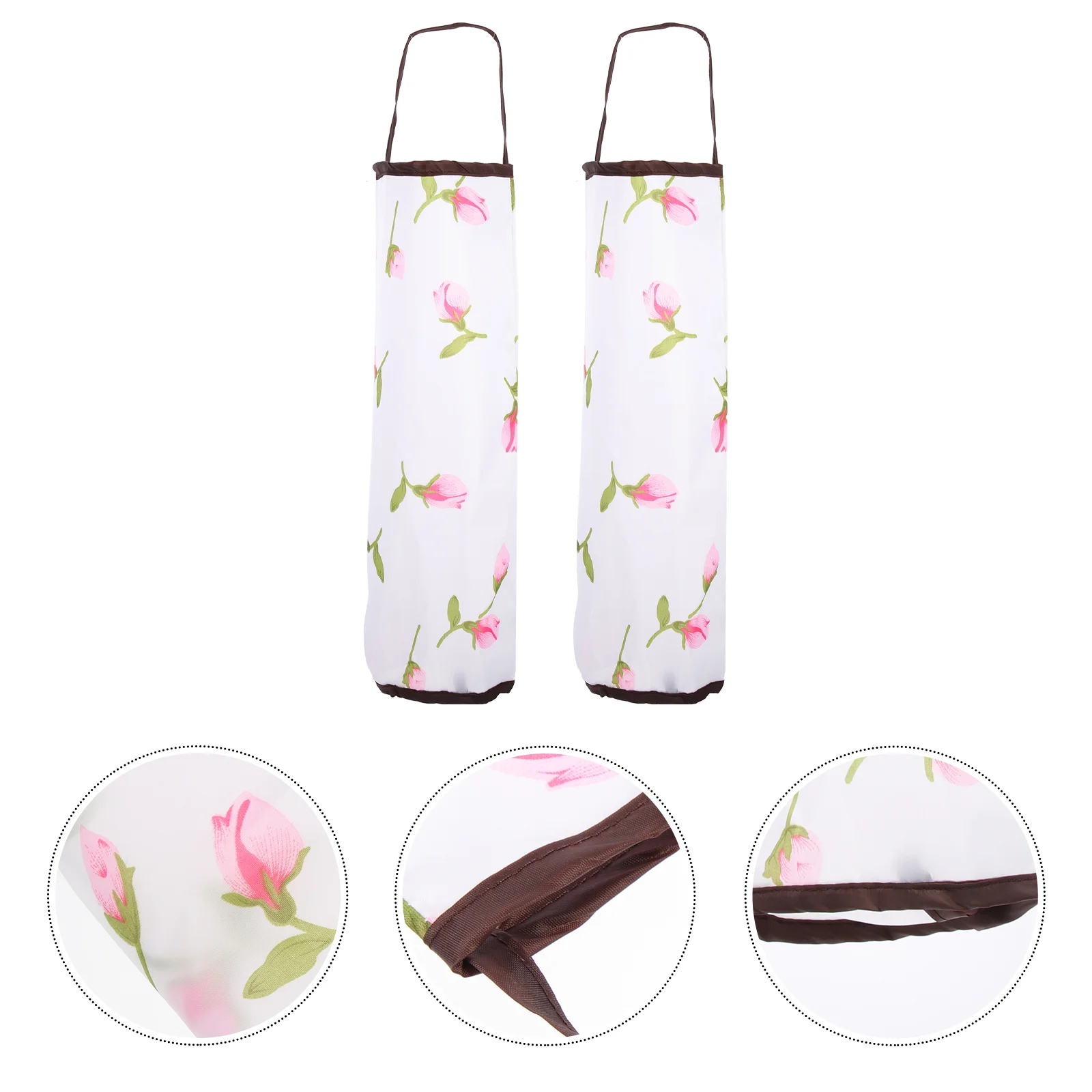 

2Pcs Bag Containers Kitchen Bag Dispensers Grocery Bag Storage Bags Hanging Bag Holders