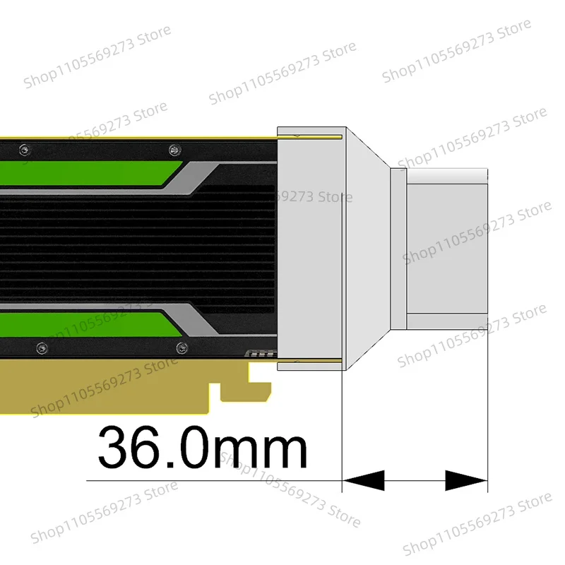 Вентилятор охлаждения для графических карт Nvidia Tesla P4 T4 M4 L4 A2, U-образный турбовентилятор, 1 шт. (art.: 3920daeddf9f1) - 3920daeddf9f1