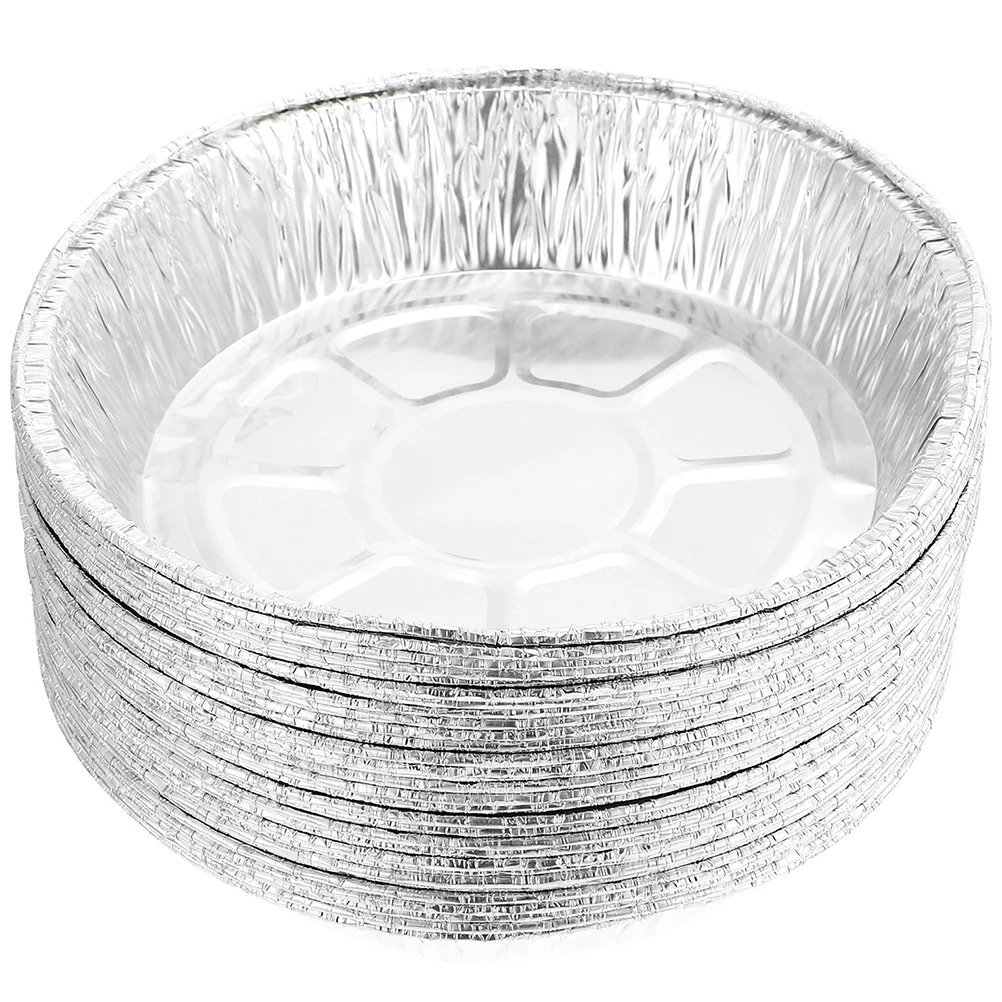 

Pans Cake Baking Trays Aluminum Pan Pie Tins Oven Disposable Plates Tart Out Take Bowls Container Round Mini Pizza Recyclable