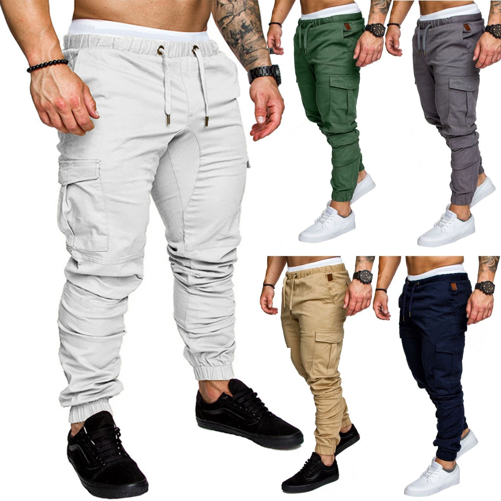 

Fashion Casual Cargo Sweatpants Joggers Men Sweat Pants Jogging Sports Cargo Pants For Men Pantalons Pour Hommes Kargo Pantolon