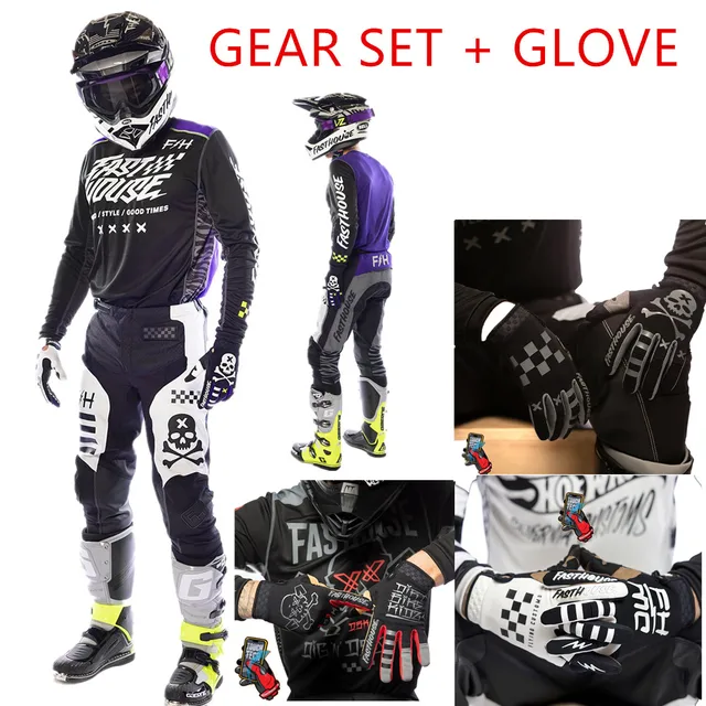 2023 fh mx pants and jersey motocross jersey set moto racing suit motorcycle dirt bike off road gear set