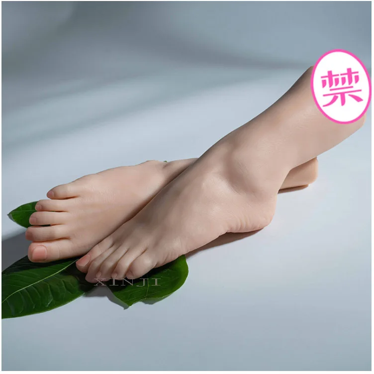 

Free shipping!! Sexy Silicone Foot Mannequin Foot Model For Playing Display