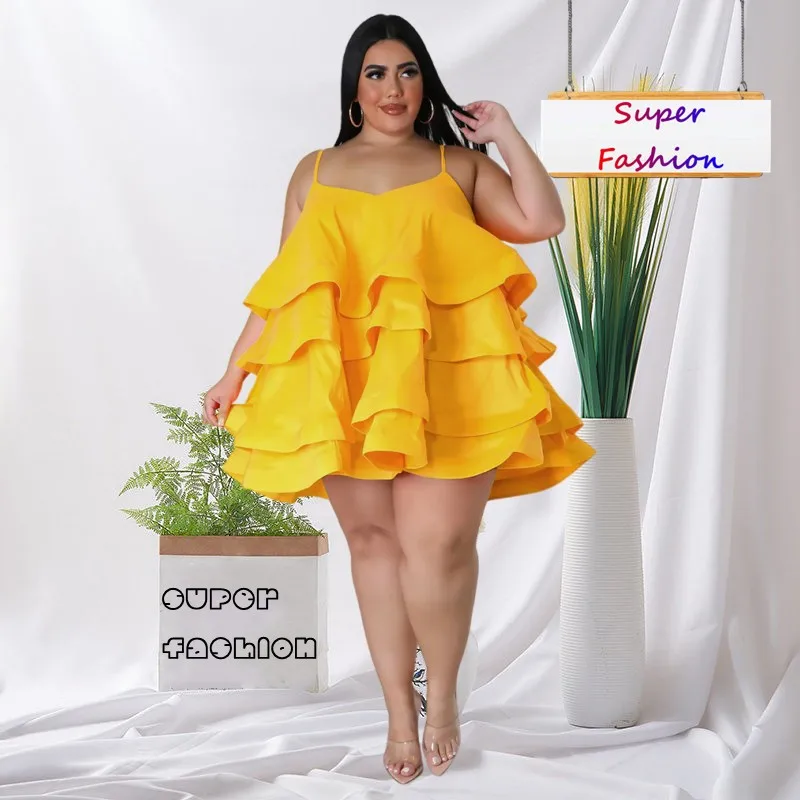 

WSFEC L-4XL сексуальные мини-платья большого размера Женская одежда летнее однотонное платье с лямкой на шее без рукавов с открытой спиной