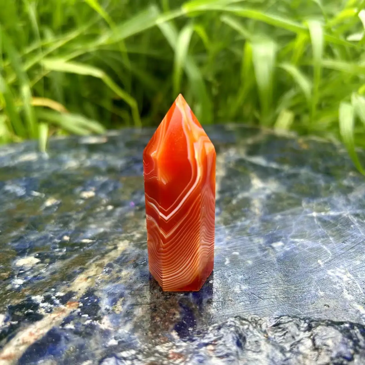 

Carnelian Red Agate Tower Crystal Natural Stone Wand Healing Meditation Reiki Wicca Wichcraft Raw Gem And Minerl Home Decoratio