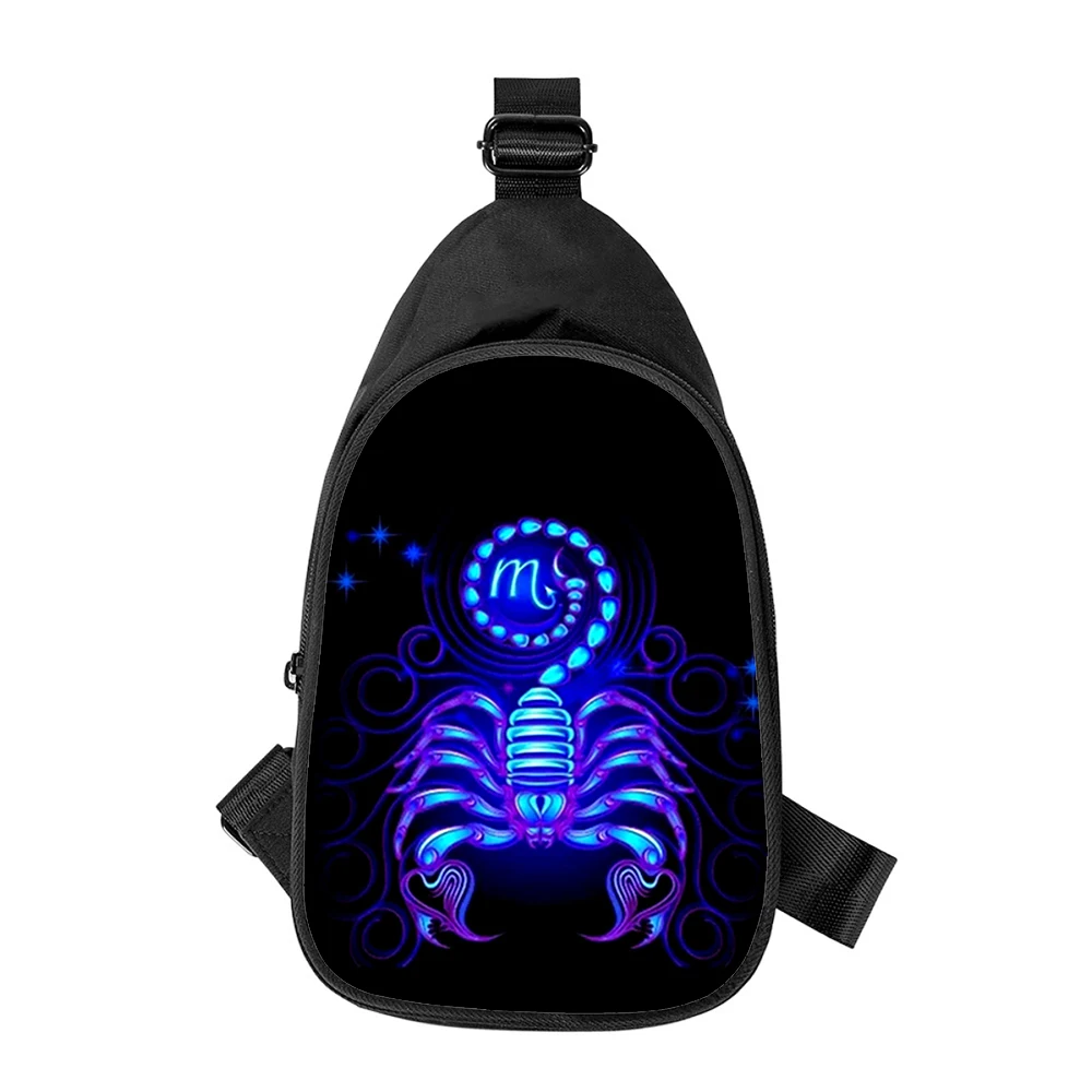 constellations 12 3D Print New Men Cross Chest Bag Diagonally Women Shoulder Bag Husband School Waist Pack Male chest pack