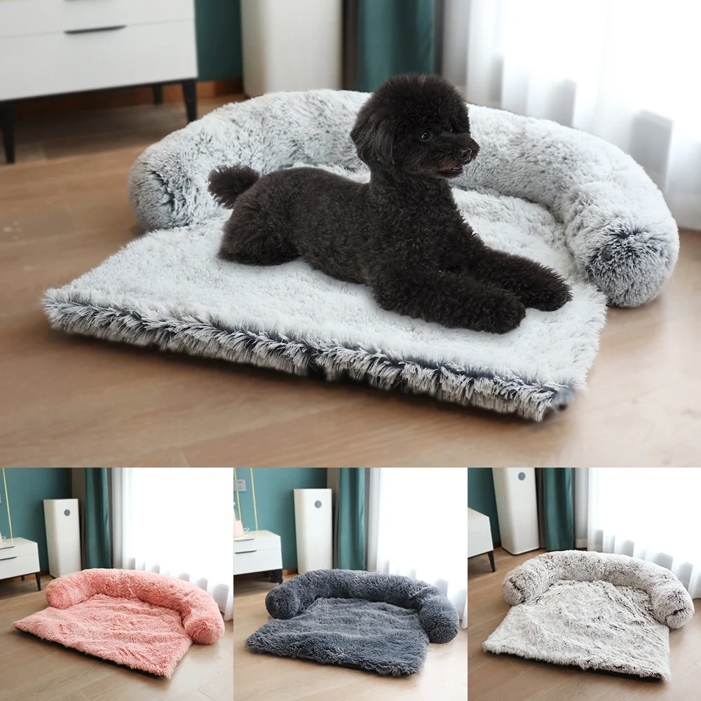 

Comfortable Plush Kennel Large Round Plush Blanket Washable Pet Kennel Dog Sofa Bed Pet Supplies Washable Soft Warm Nest Bed