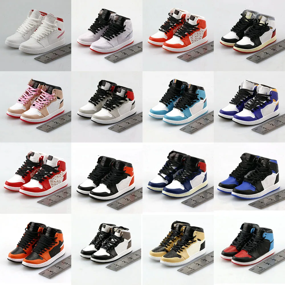 

In Stock 1/6 Scale Male Casual Sports Sneakers High Top Hollow Basketball Shoes for 12 Inches Action Figure Body Model