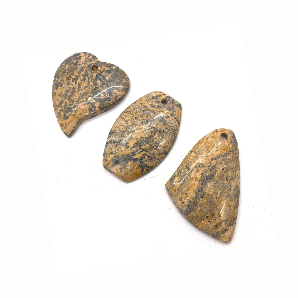 Natural Stone Crazy Agate Pendants Reiki Healing Meditation Amulet Jewelry for DIY Making Necklace Charms Accessories 5pcs/lot