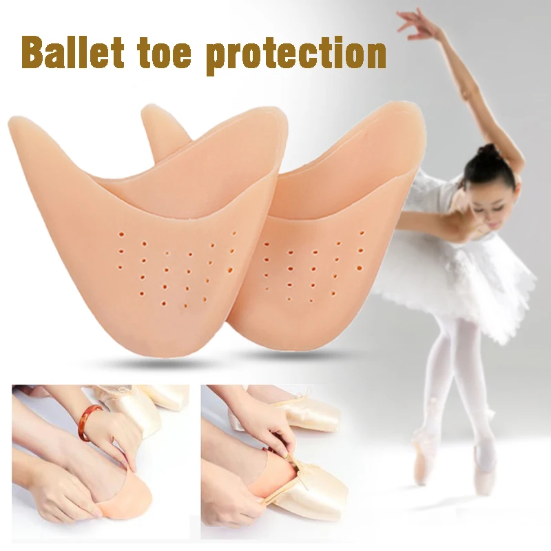 

1 Pair Silicone Ballet Shoe Covers Dancer Super Soft Toes Protector Fitness Silicone Gel Toe Cover Foot Care Tool Feet Protector