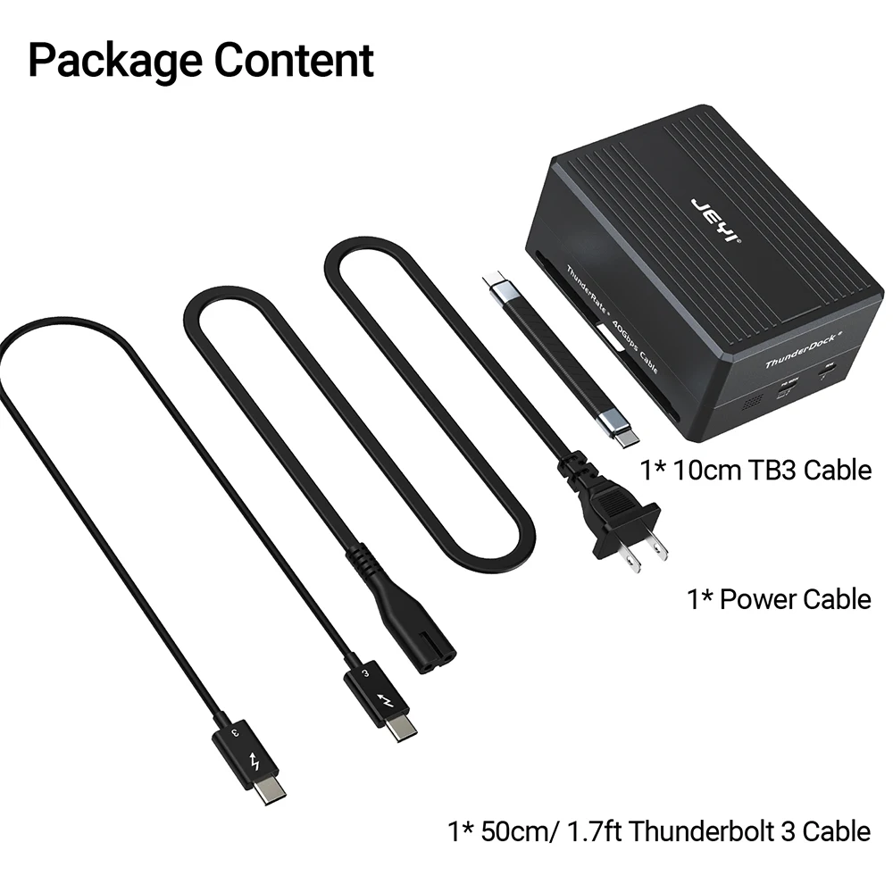 JEYI ThunderDock 7 Ultra совместим с Thunderbolt 3 40 Гбит/с и USB 4 типа 3.1 10G PD charger DP8K M.2 PCIE Storage NVME SSD |