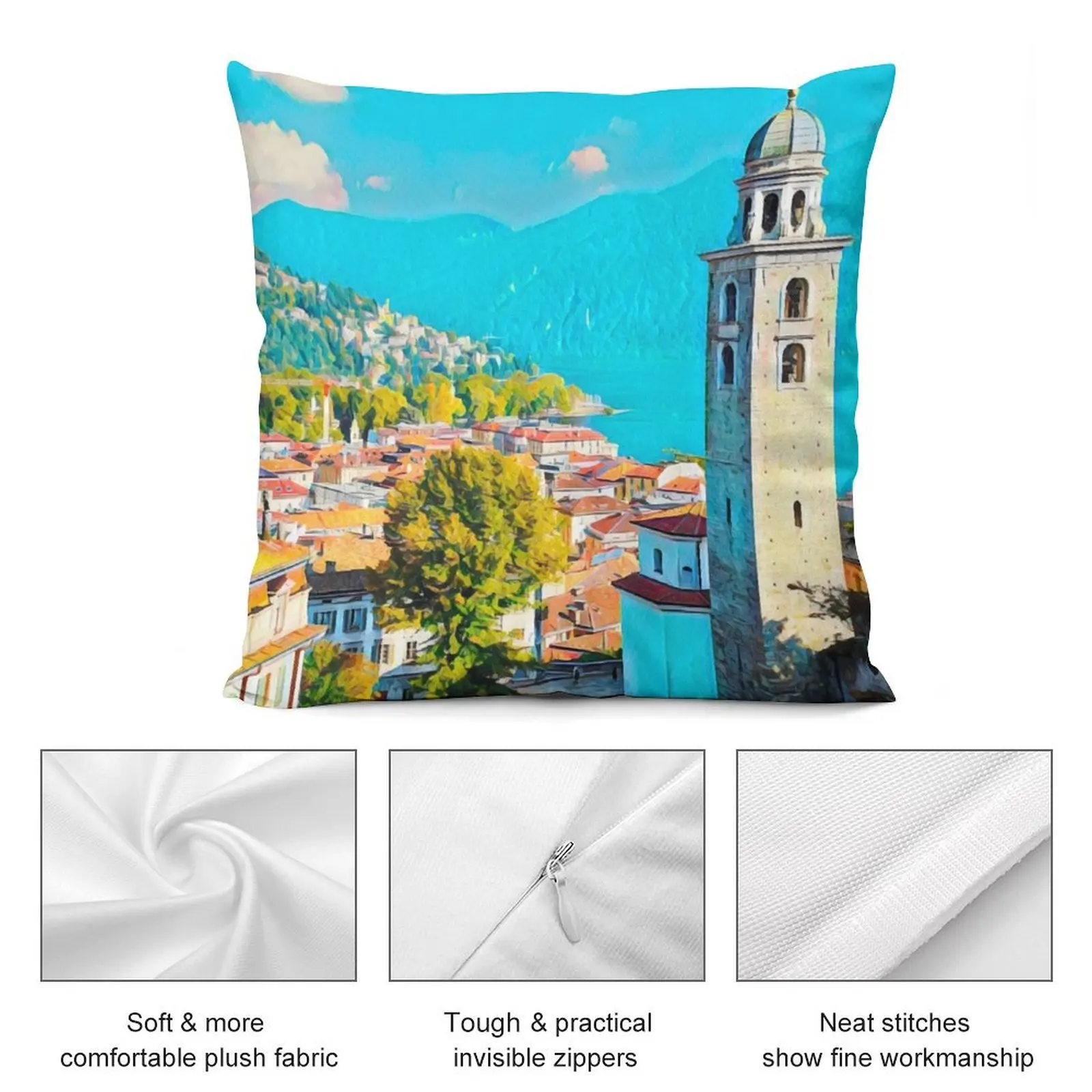 Люгано Швейцария детская подушка