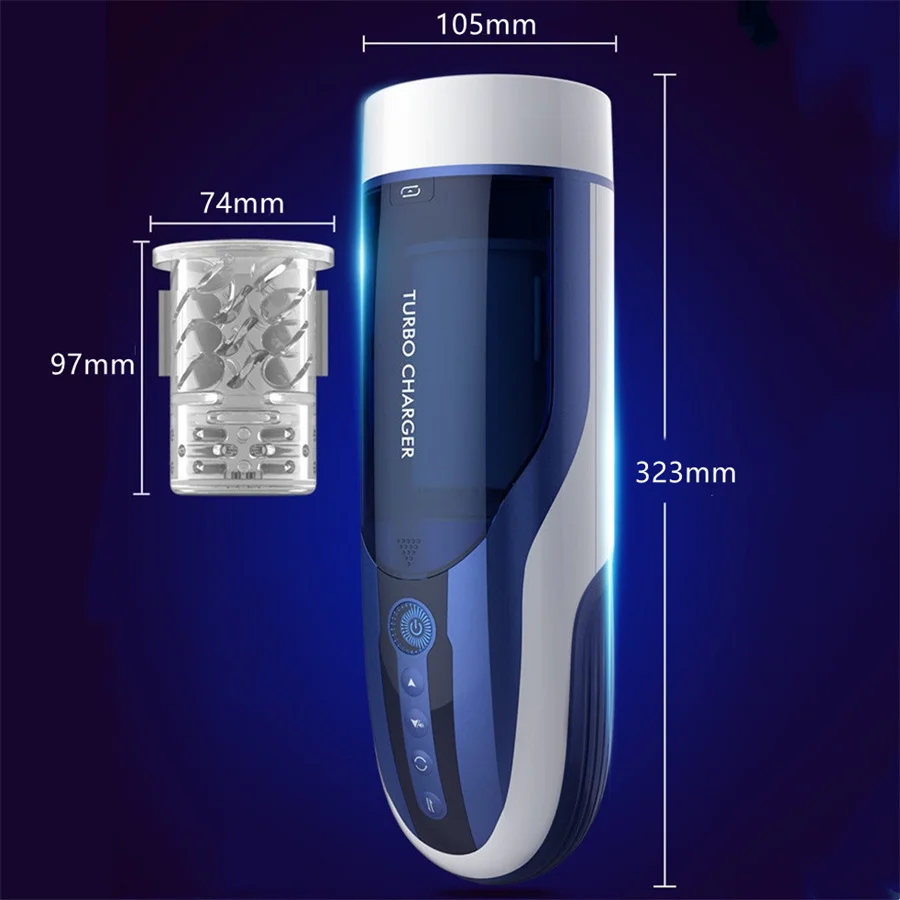 Автоматический мужской мастурбатор телескопический вращающийся поршень