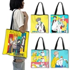Японская сумочка из аниме джутсу, тоут для женщин, Пляжная праздвечерние чная сумка-шоппер в стиле Харадзюку, годжо, Сатору, Юджи итадори