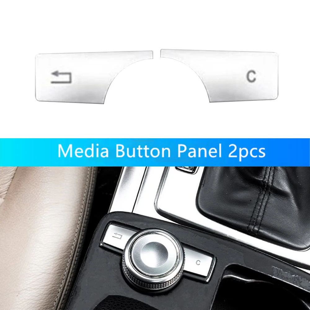 

1pcs Universal For Mercedes C E GLK CLS Class W204 W212 Multimedia Buttons Sequins Cover Accessories High Quality