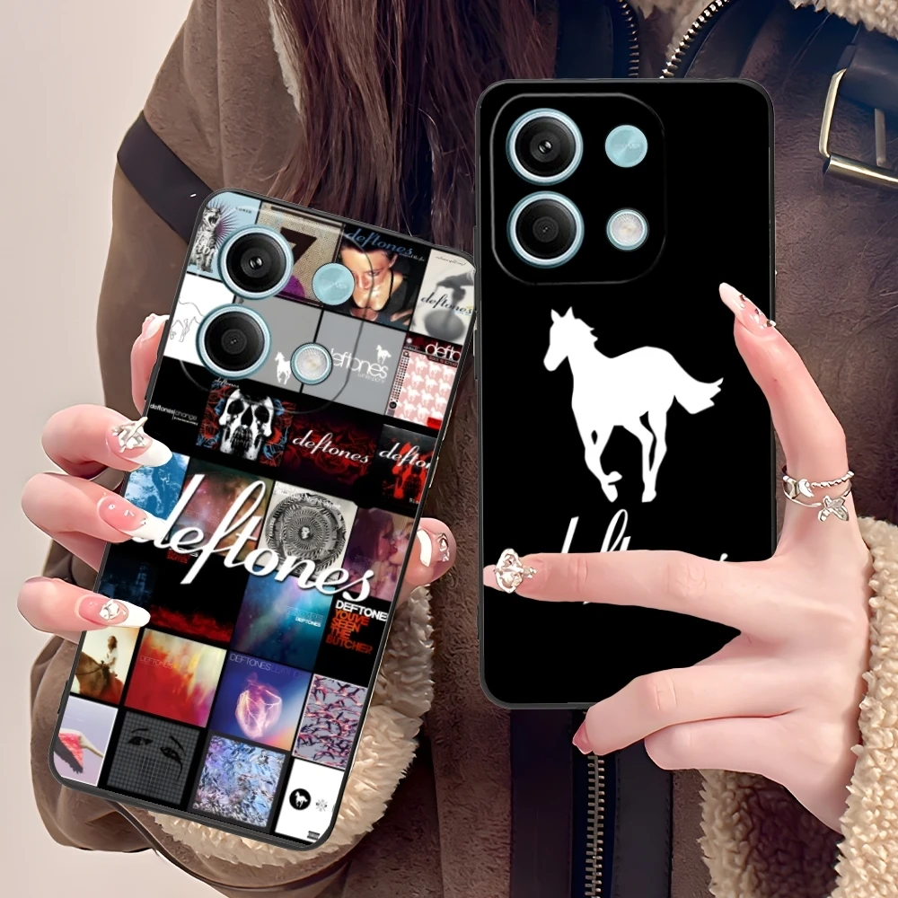 Fashion D-Deftones Mobile Cell Phone Case for Xiaomi POCO M6 M5 M4 M3 X6 X5 X4 X3 F6 F5 F4 F3 F2 C40 Pro GT 5G Black Cover Shell