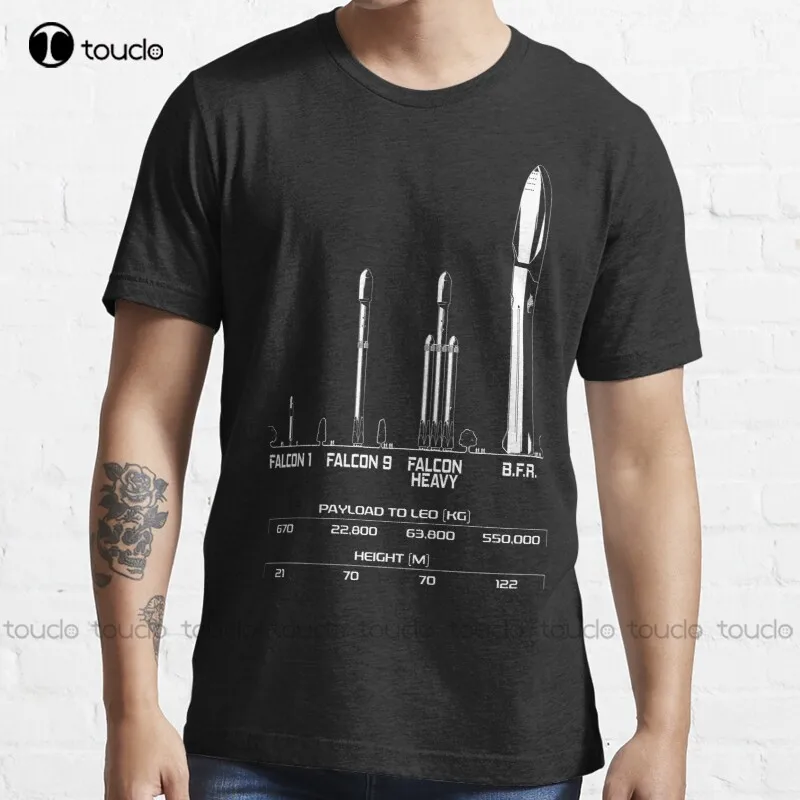 

New Big Bfr Rocket (Bfr) - Spacex - Elon Musk T-Shirt Custom T Shirt Cotton Tee Shirt Xs-5Xl Streetwear Tshirt New Popular Retro