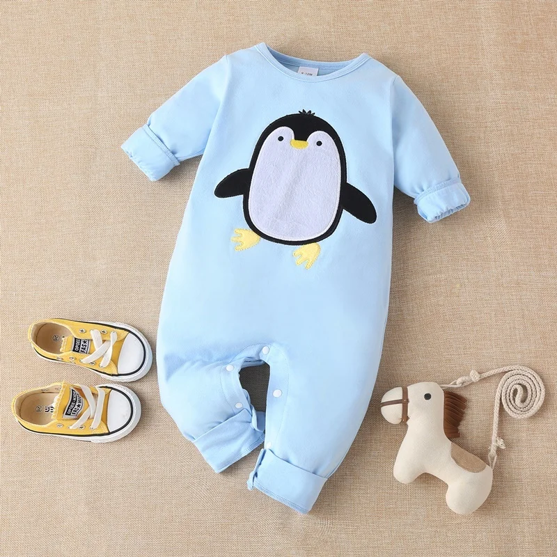 New Newborn Baby clothes Boys Girls Rompers cute Animal Printed Long Sleeve Winter Cotton Kid Jumpsuit Playsuit Outfits Clothing