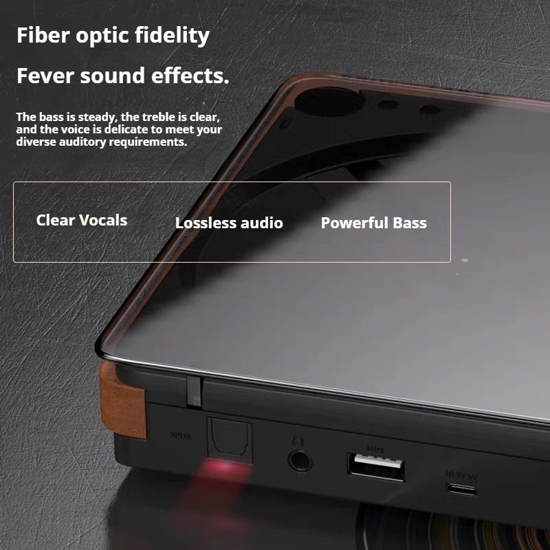 Фото SA058 Деревянный Hi-Fi CD-плеер, Bluetooth-подключение, цифровой оптический выход, воспроизведение без потерь через USB, инфракрасный пульт дистанционного управления №5