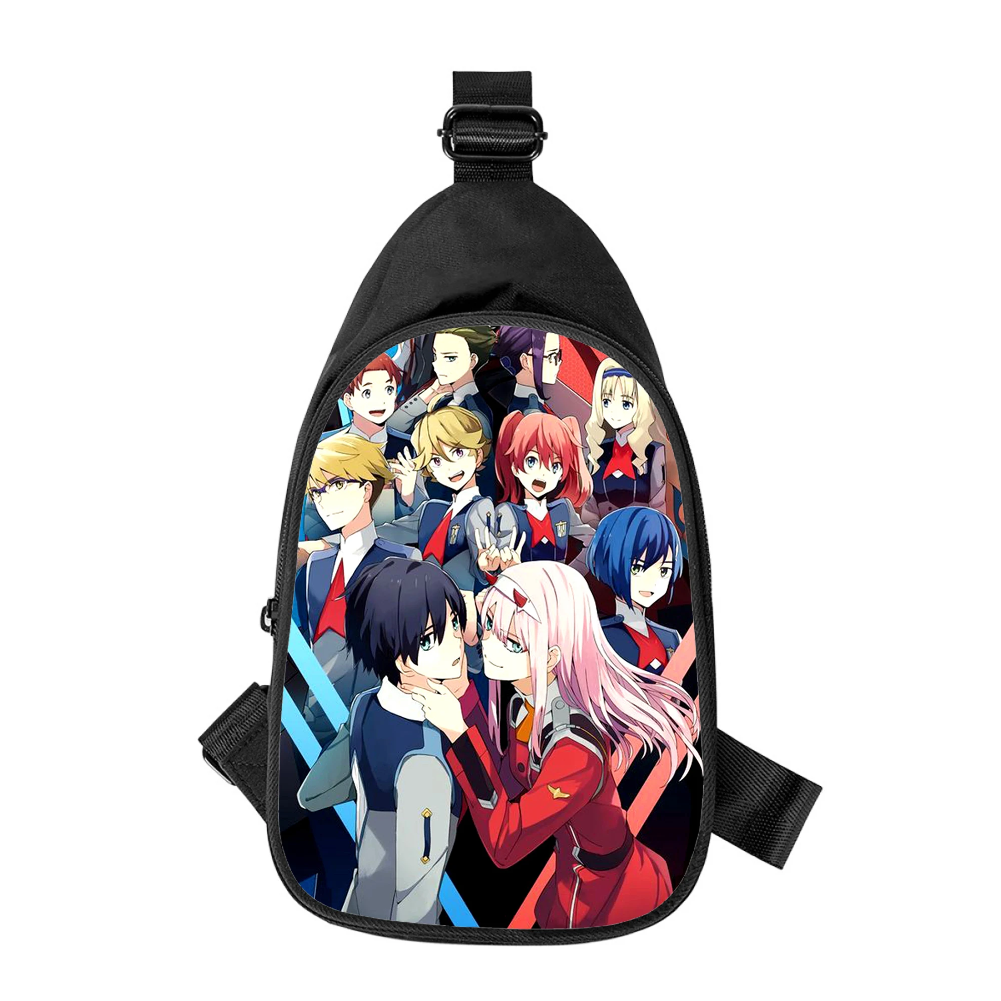 DARLING in the FRANXX Anime 3D New Men Cross Chest Bag Diagonally Women Shoulder Bag Husband School Waist Pack Male chest pack