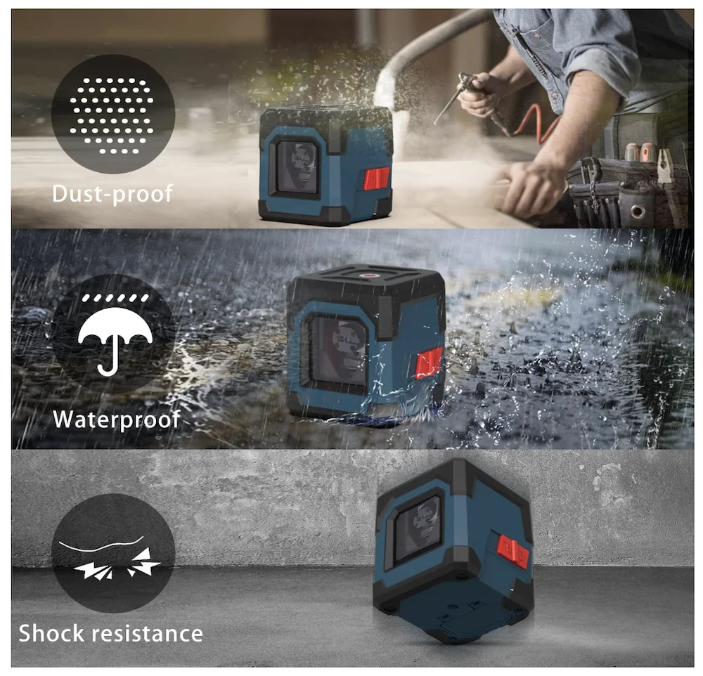 Лазерный луч поперечной линии лазера с самонаравнивающейся вертикальной и