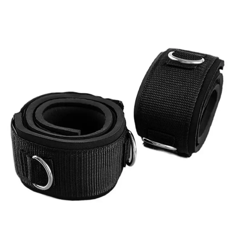 

Thigh Straps Gym 1 Pair Adjustable Thigh Strap Padded Leg Ankle Straps For Working Out D-Ring Ankle Strap Leg Cuffs Accessories