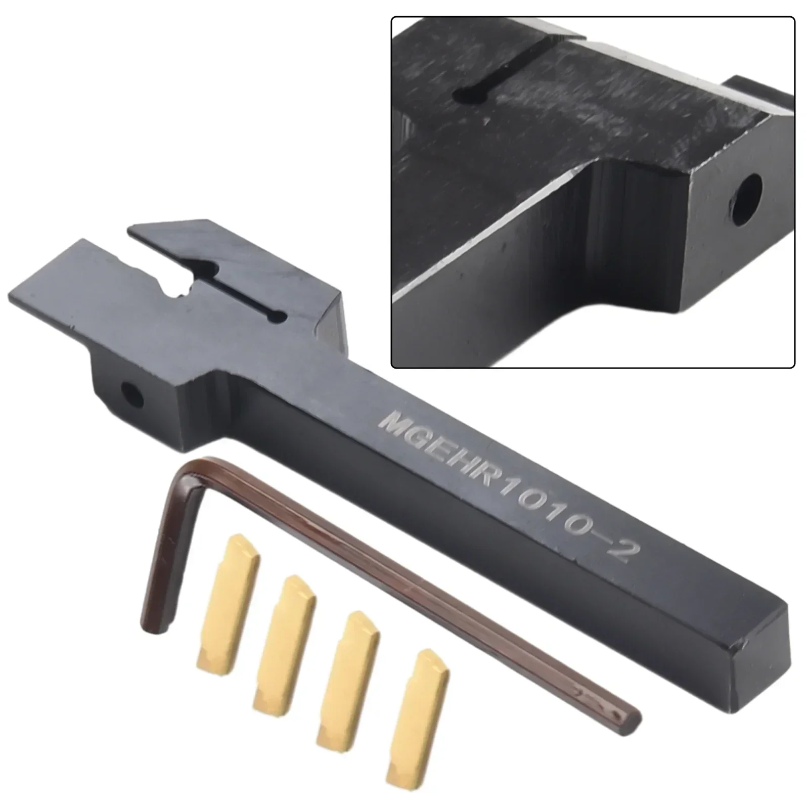 Держатель токарного инструмента с хвостовиком MGEHR1010102 10 мм 4 шт. отрезная вставка