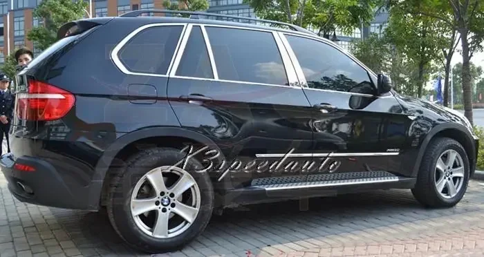 Нержавеющая сталь 304 20 шт. рама стойки B с полным окном вокруг накладки для BMW X5 E70