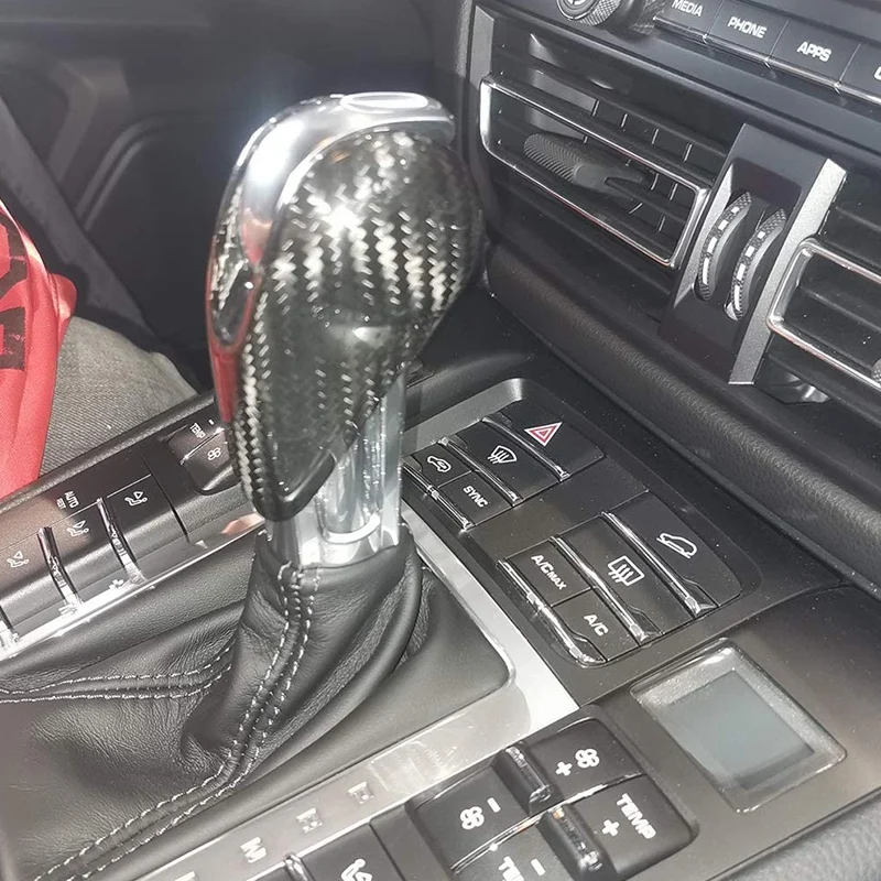 Ручка переключения передач из настоящего углеродного волокна накладка на голову