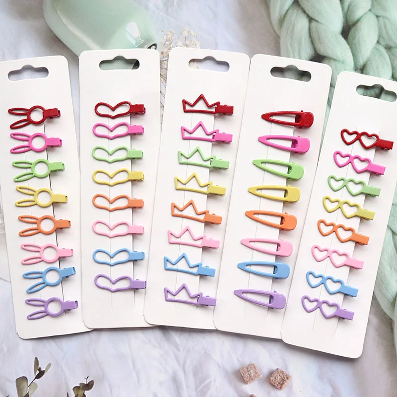 3/6/8 шт./комплект, металлические заколки для девочек