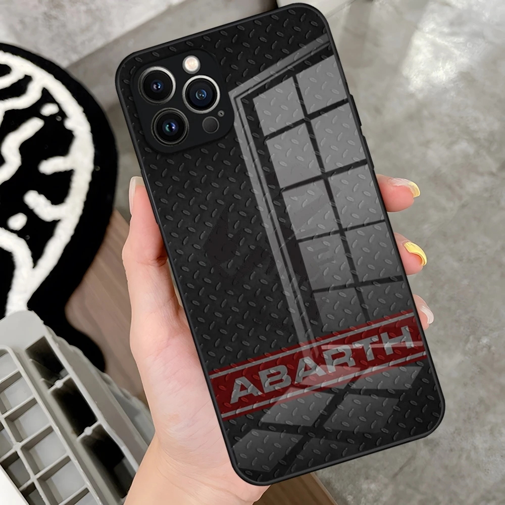 Итальянский автомобильный Abarth Новый чехол для телефона iPhone 15 Pro 14 13 12 11 Mini X XS XR Max 6 8