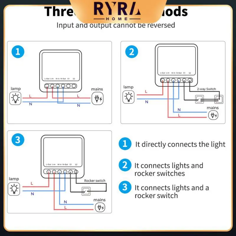 

Беспроводной переключатель Tuya переключатели Wifi Diy для умного дома, 10 А, 16 А, поддержка 2-стороннего модуля мини-выключателя