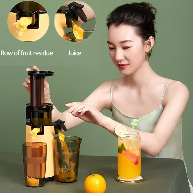 

NEW2023 Mini Slow Juicer Household Full-automatic Small Multifunctional Residue Juice Separation Fruit Mini Frying Juicer Machin