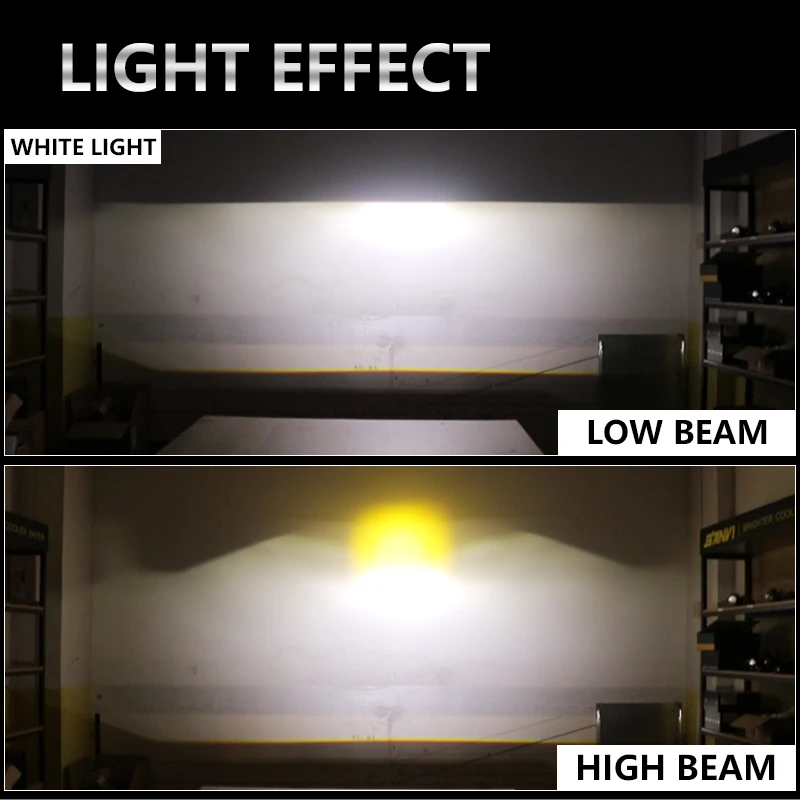 Двойные светодиодные противотуманные линзы SANVI 3 цвета для автомобилей 12 В Toyota Lexus