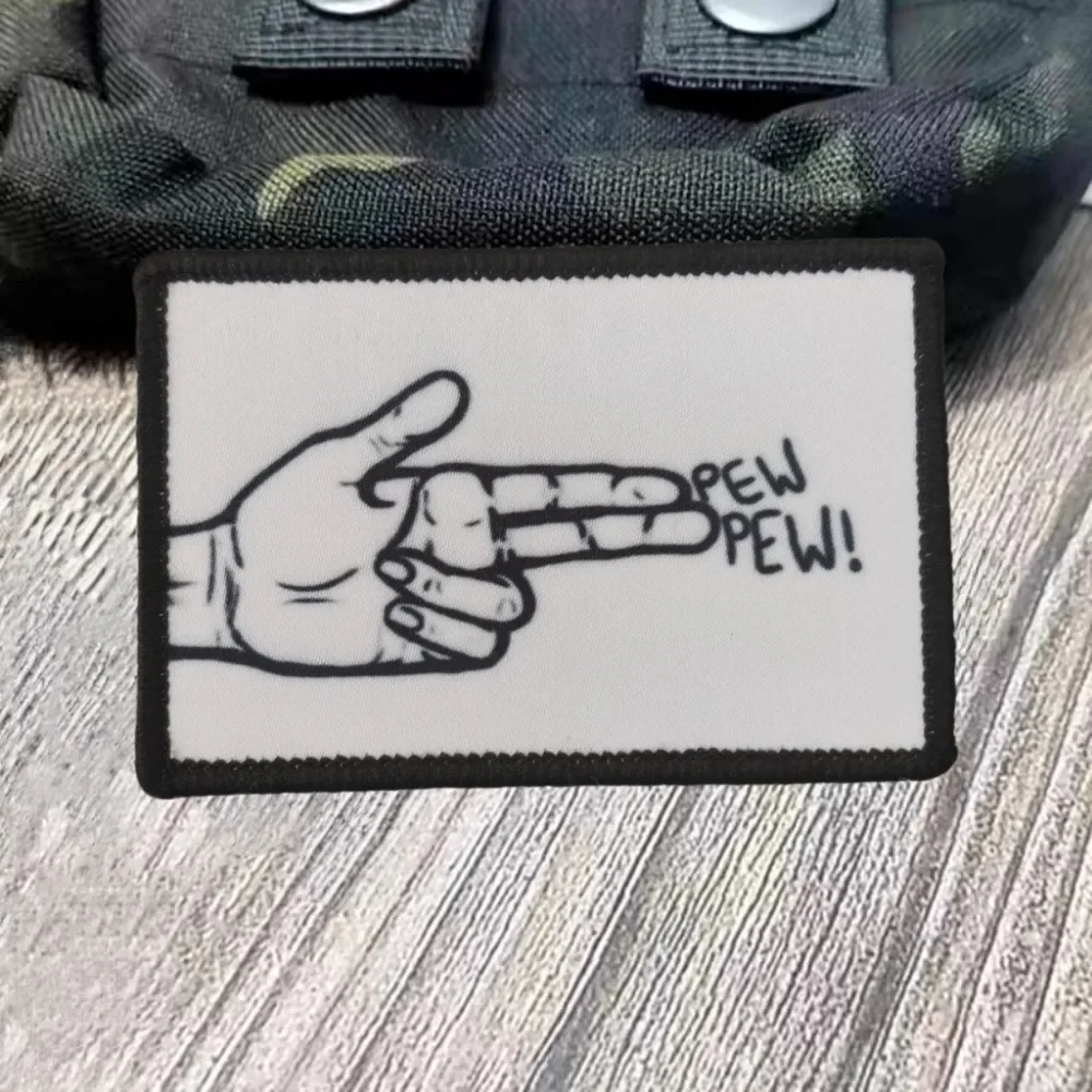 Креативная нашивка с принтом жеста счастливый или печальный вы решите себя