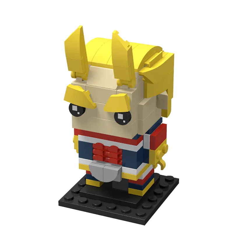 Фото Конструктор MOC My Hero School: Фигурки Деку и Алл-Майт, Модели BrickHeadz, Игрушки для детей, Подарки №3