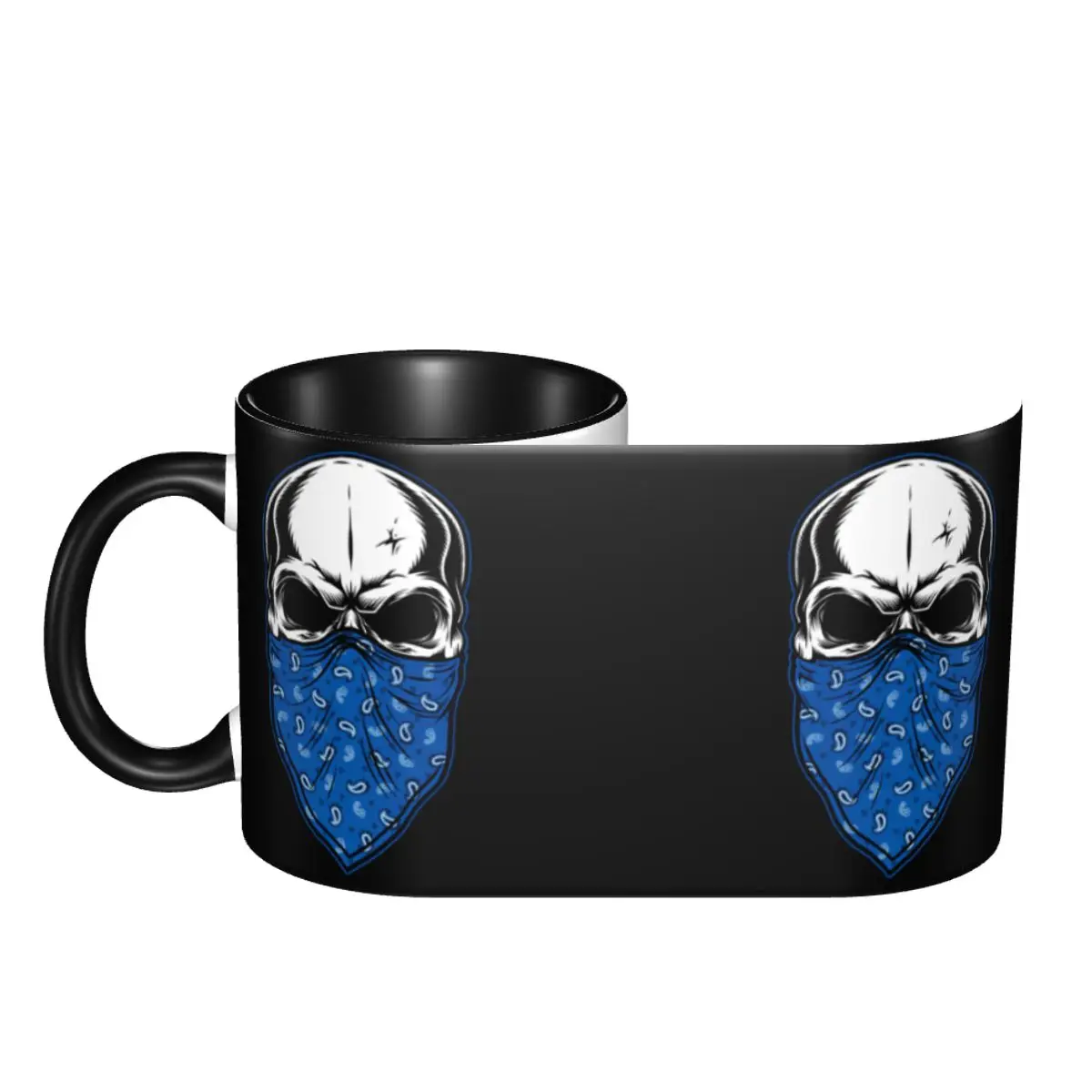 CRIPS Skull W Bandana Casual Graphic Cups Mugs Print Mugs R346 Funny Joke beer mugs