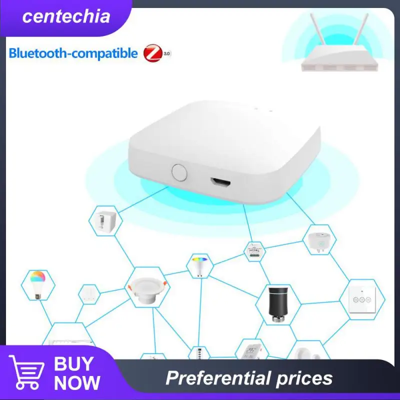 

Беспроводной смарт-шлюз Zigbee 3,0 Wi-Fi Tuya, дистанционное управление, многорежимный сетчатый концентратор, голосовое управление через Alexa Google Home, ...