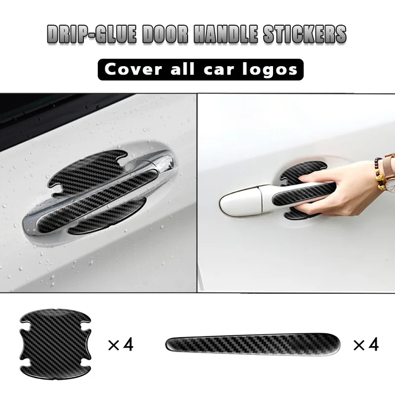 

8Pcs Car Doorknob Scratches Protection Sticker for Umbrella Corporation Tvirus Academy Cosplay Funko Corp Pen Car Accessories