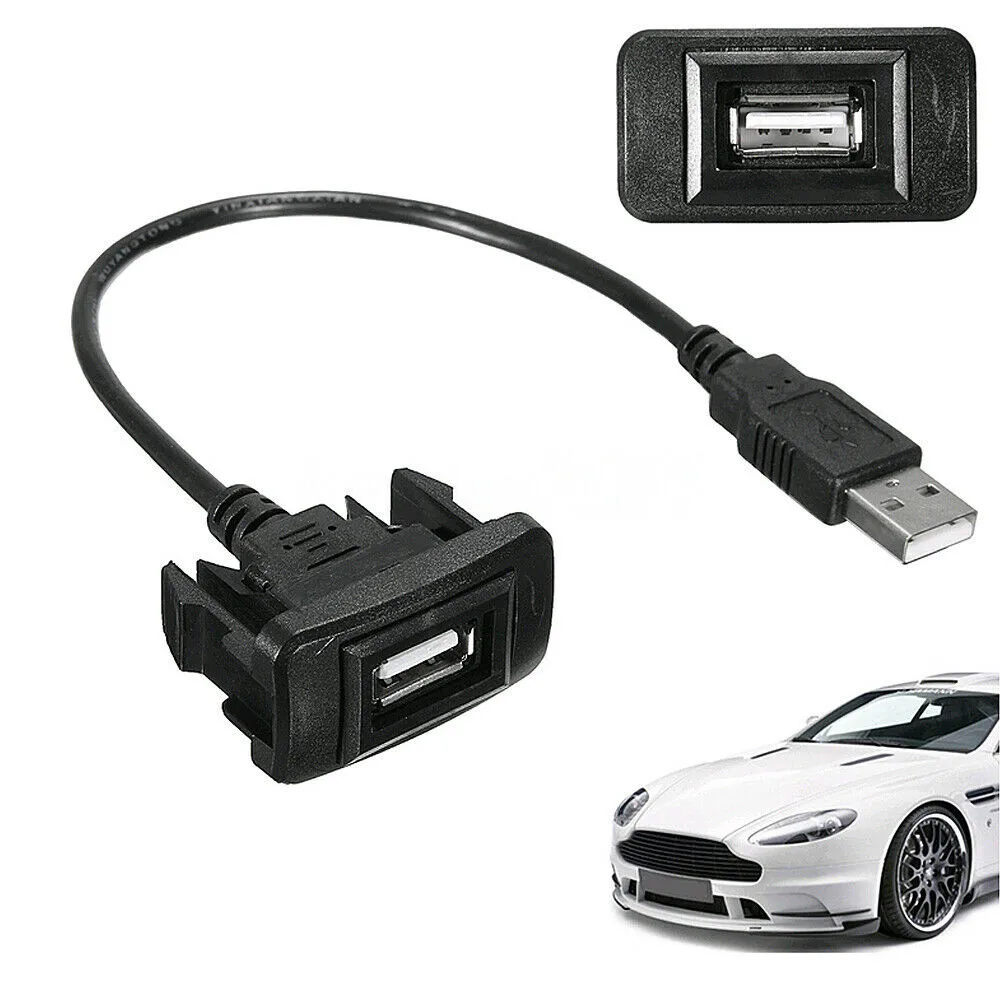 

Flush Mount Extension Cable USB Male To Female Port Socket 2.0 Adapter